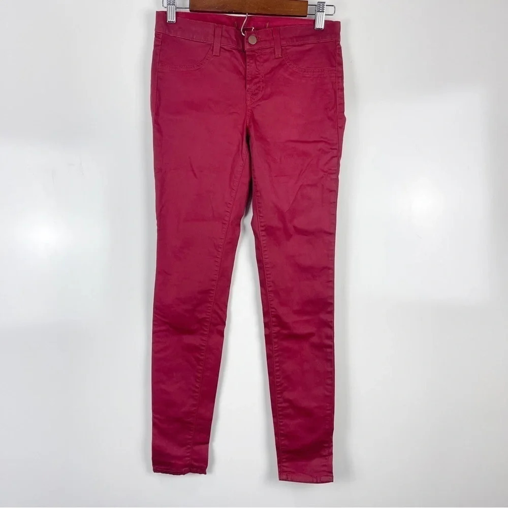 J Brand for Intermix Coat Red Leggings Skinny Jeans Size 27